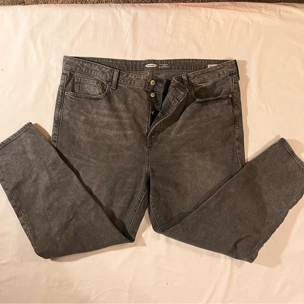 Old Navy Women’s sz 18 Straight leg Gray Jeans